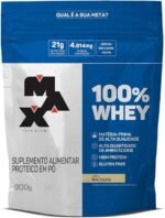 100% Whey Refil (900g) - Baunilha - Max Titanium, Max Titanium
