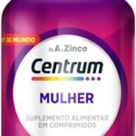 Centrum Mulher Multivitaminico Diário, com Magnésio, Vitamina D e Vitamina B12, 60 Comprimidos