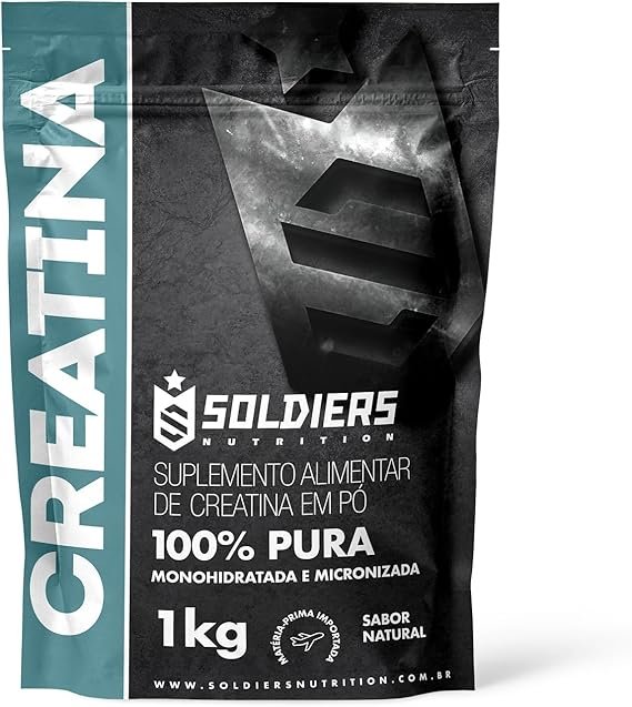 Creatina Monohidratada 1Kg - 100% Pura Importada - Soldiers Nutrition Creatina Monohidratada 1Kg - 100% Pura Importada - Soldiers Nutrition - Imagem 1