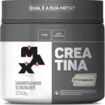 Creatina Monohidratada Creapure Em Pó 83 Doses Pote 250g Max Titanium