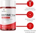 DEFINE - Morosil + Spirulina, Cafeína, Chá Verde, Picolinato de Cromo, Psyllium, Arginina e Quitosana, 90 Cápsulas, Fortalvit - Imagem 2