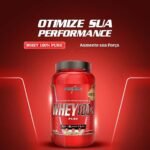 Integralmédica - Whey Protein Concentrado Cookies and Cream 100% Pure - 21g de Proteína por Scoop, Suplementação Alimentar Pós-Treino, Fórmula Enriquecida com BCAAs - Pote 900g - Imagem 2