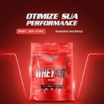 Integralmédica - Whey Protein Concentrado Morango 100% Pure - 21g de Proteína por Scoop, Suplementação Alimentar Pós-Treino, Fórmula Enriquecida com BCAAs - Pouch 1,8kg - Imagem 3