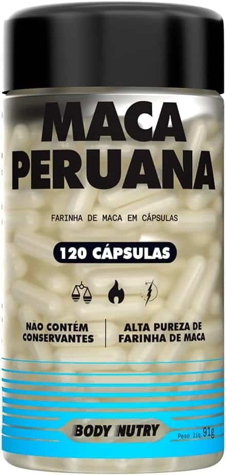 Maca Peruana Premium 2500mg 100% Pura Pote 120 Cápsulas Matéria Prima Importada Para Homens e Mulheres Energia Resistência Maca Peruana Premium 2500mg 100% Pura Pote 120 Cápsulas Matéria Prima Importada Para Homens e Mulheres | Energia Resistência - Imagem 1