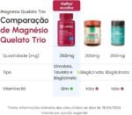 Magnésio Quelato Trio, Dimalato, Bisglicinato e Taurato com Vitamina B6 350mg Vhita 60 Cápsulas - Imagem 3