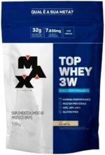 Max Titanium Top Whey 3W + Performance Refil 1 8Kg Baunilha V01