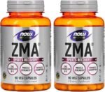 Now Foods ZMA Zinco Magnésio 800mg 90Caps 2 unidades Produto Importado