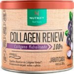 Nutrify Collagen Renew - Colágeno Hidrolisado em Pó - Sabor Jabuticaba - 300g - Sem Glúten, Sem Açúcar e Sem Lactose