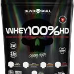 Refil Whey 100% Hd Chocolate 900G, Black Skull