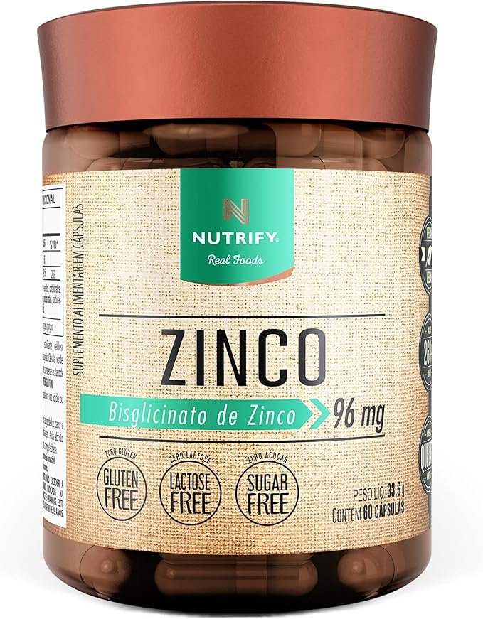 Vitamina de Zinco Nutrify 60 cápsulas Vitamina de Zinco Nutrify 60 cápsulas - Imagem 1