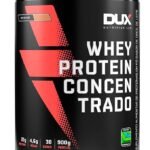Whey Protein Concentrado Doce de Leite Pote 900g – Contribui para o Ganho Muscular Hipertrofia – Dux Human Health