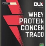 Whey Protein Concentrado Morango Pote 900g – Contribui para o Ganho Muscular Hipertrofia – Dux Human Health
